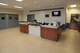 Most renovations inside the James Sports Center are complete, including the remodeling of the lobby and customer service desk in the main entrance. (U.S. Air Force photo/Senior Airman Divine Cox)