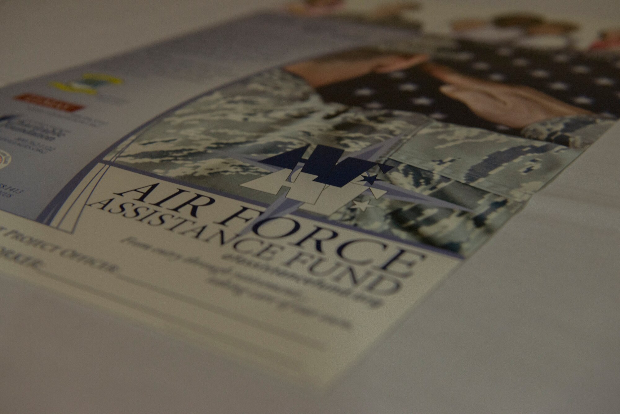 The 2014 Air Force Assistance Fund season begins for the 23d Wing starting with the AFAF kickoff luncheon at Moody Air Force Base, Ga., March 24, 2014. The AFAF is a non-profit organization to aid active duty Airmen, retirees, reservists, guardsmen and their families in times of financial need. (U.S. Air Force photo by Airman Dillian Bamman/Released)