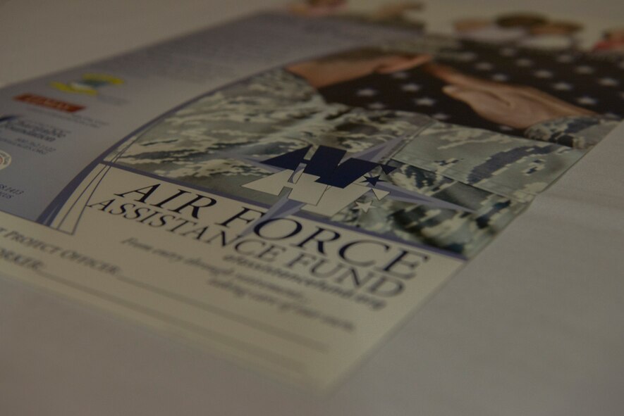 The 2014 Air Force Assistance Fund season begins for the 23d Wing starting with the AFAF kickoff luncheon at Moody Air Force Base, Ga., March 24, 2014. The AFAF is a non-profit organization to aid active duty Airmen, retirees, reservists, guardsmen and their families in times of financial need. (U.S. Air Force photo by Airman Dillian Bamman/Released)