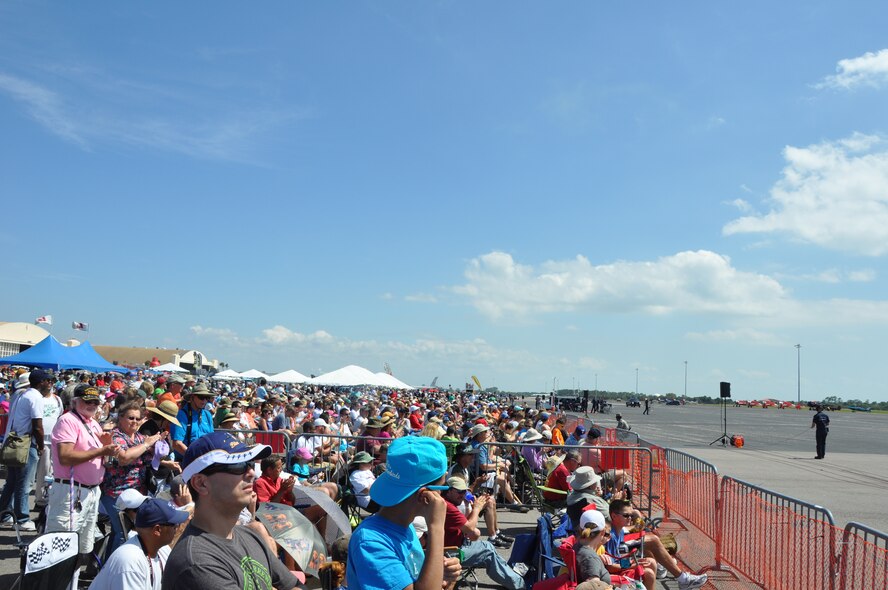 Tampa Bay AirFest 2014 was held at MacDill AFB, Fla. March 22-23. An estimated 185,000 people attended the two-day air show which included numerous static aircraft and a demonstration by the AF Thunderbirds.  (U.S. Air Force photo by Capt Joe Simms)