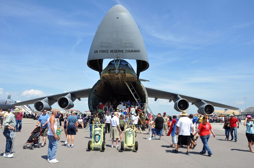 Tampa Bay AirFest 2014 was held at MacDill AFB, Fla. March 22-23. An estimated 185,000 people attended the two-day air show which included numerous static aircraft and a demonstration by the AF Thunderbirds.  (U.S. Air Force photo by Capt Joe Simms)