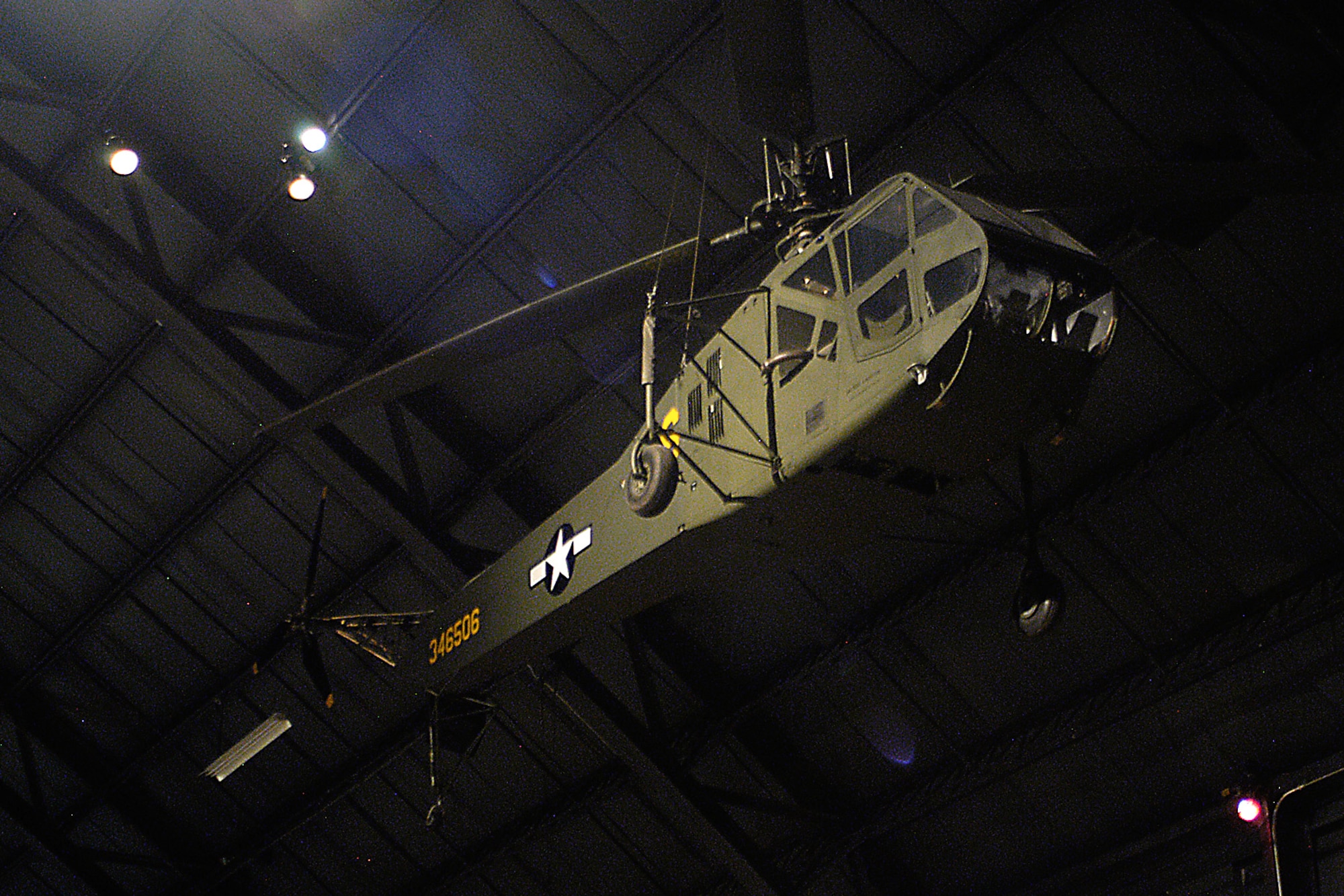 Sikorsky R-4B in the World War II Gallery at the National Museum of the United States Air Force. (U.S. Air Force photo)

