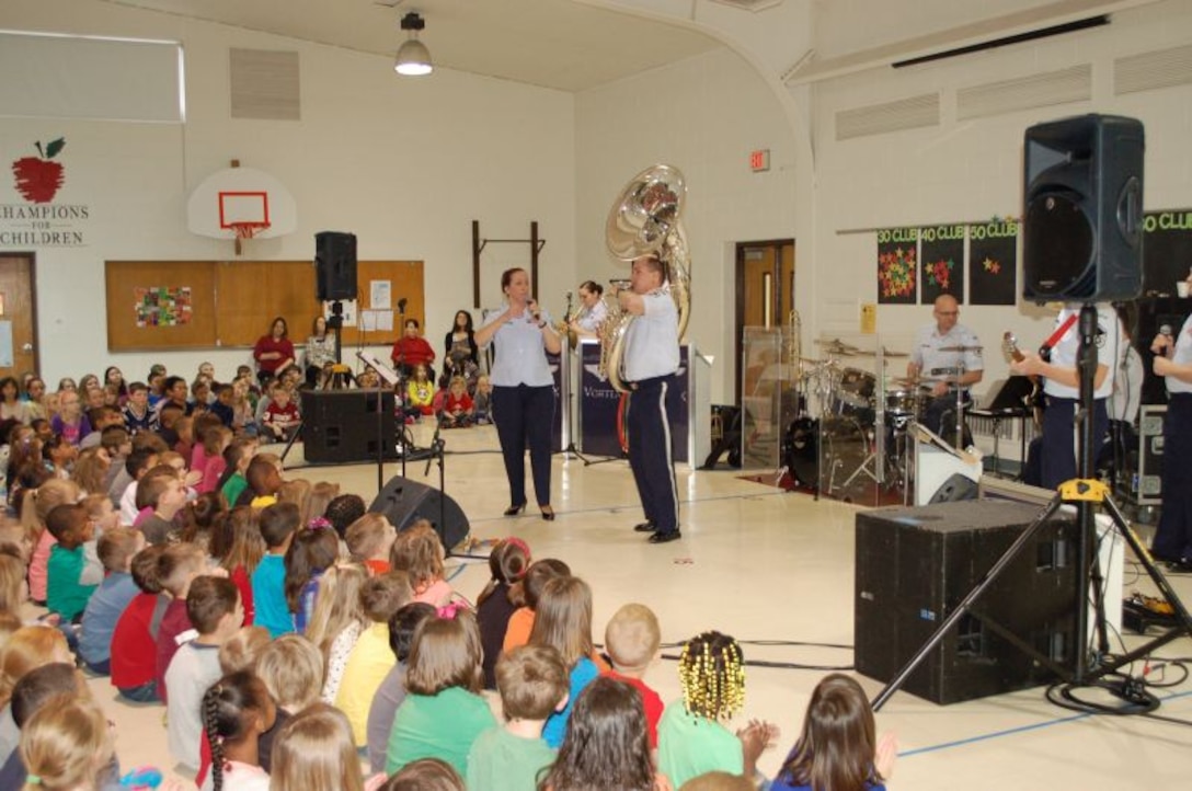 Vortex plays at Peter Sarpy Elementary