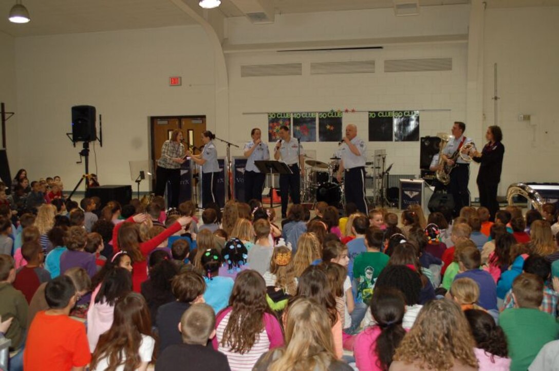 Vortex plays at Peter Sarpy Elementary