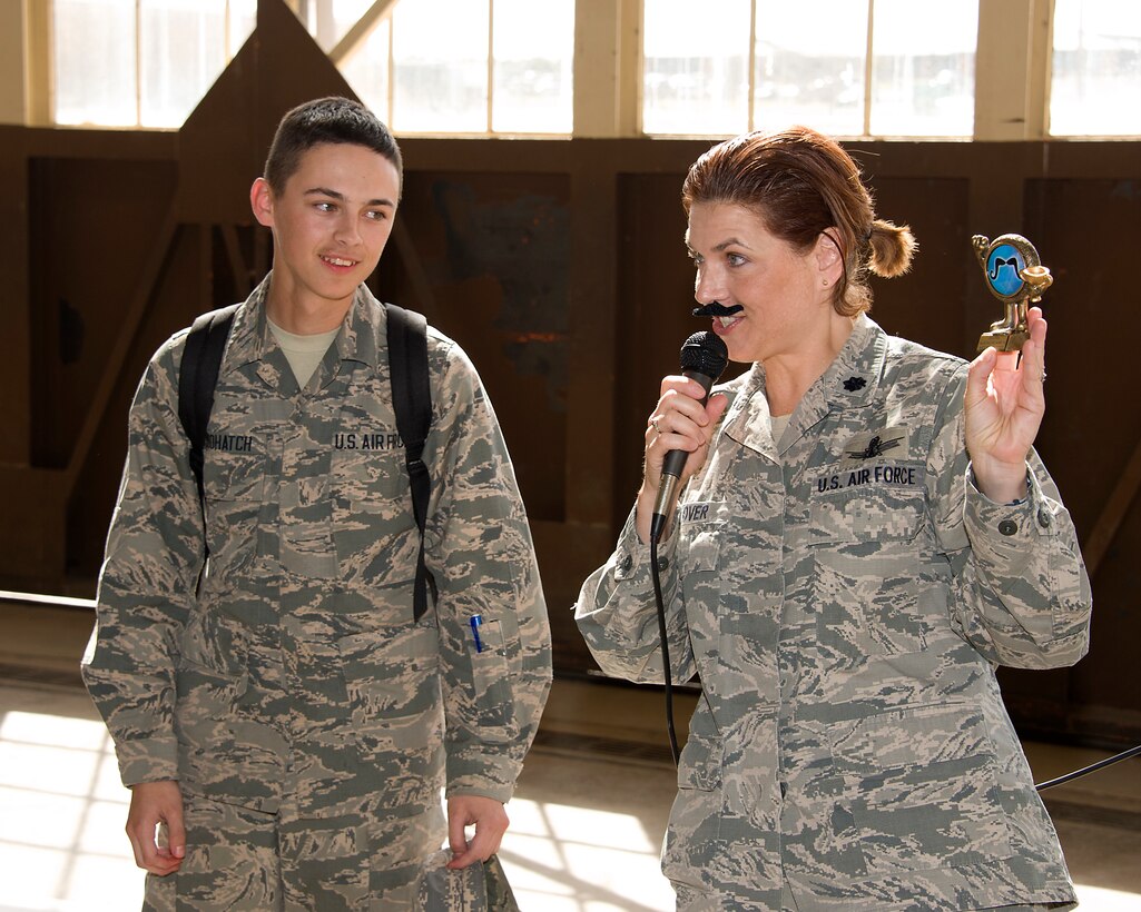 Gen. Mark A. Welsh III, Chief of Staff of the U.S. Air Force, put out the Mustache March Challenge and the 364TH Training Squadron answered. The 364TH TRS held an ice cream social and approximately 530 Airmen (Active, Guard, Reserve, Civilian and Contractor) joined in the festivities celebrating the Air Force Heritage and having a little fun at the same time on Mar. 27, 2014 at Sheppard Air Force Base, Texas. Many of them grew mustaches or got into the spirit by donning fake mustaches. Prizes were awarded to the four categories of best permanent party mustache, best AIT mustache, nice try “cheesiest” and best “non- mustache.” (U.S. Air Force photo/Danny Webb) 