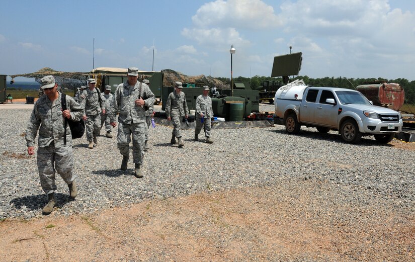 U.S. Air Force Col. Jonathan VanNoord, 612th Theater Operations Group commander, visited Joint Task Force-Bravo and ate breakfast with service members, toured Soto Cano Air Base, visited a remote ground base radar site, and spoke with many of the 612th Air Base Squadron members.  (Photos by U. S. Air National Guard Capt. Steven Stubbs)