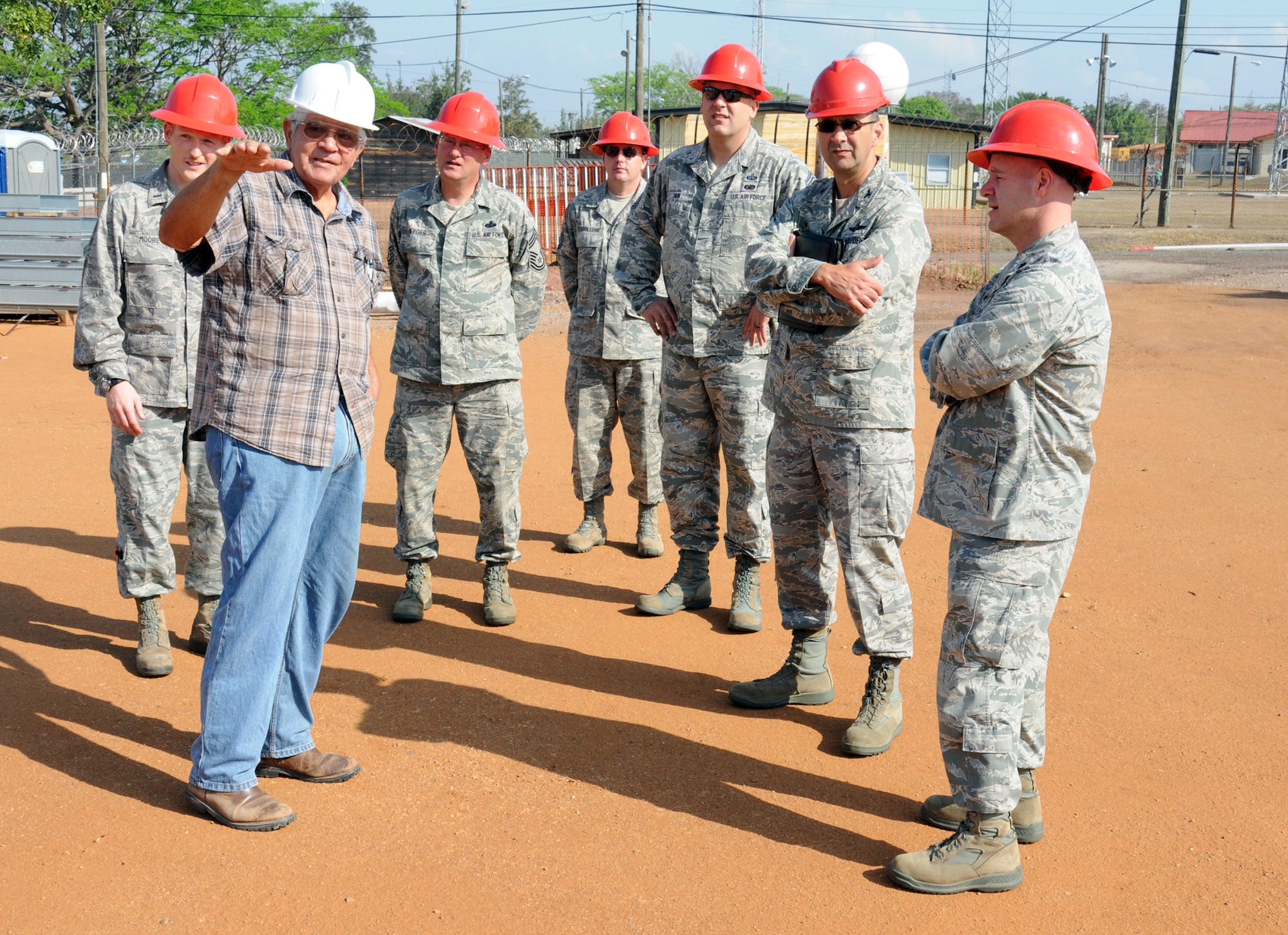 U.S. Air Force Col. Jonathan VanNoord, 612th Theater Operations Group commander, visited Joint Task Force-Bravo and ate breakfast with service members, toured Soto Cano Air Base, visited a remote ground base radar site, and spoke with many of the 612th Air Base Squadron members.  (Photos by U. S. Air National Guard Capt. Steven Stubbs)