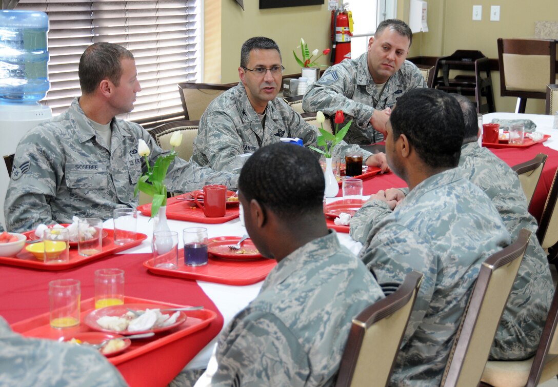 U.S. Air Force Col. Jonathan VanNoord, 612th Theater Operations Group commander, visited Joint Task Force-Bravo and ate breakfast with service members, toured Soto Cano Air Base, visited a remote ground base radar site, and spoke with many of the 612th Air Base Squadron members.  (Photos by U. S. Air National Guard Capt. Steven Stubbs)