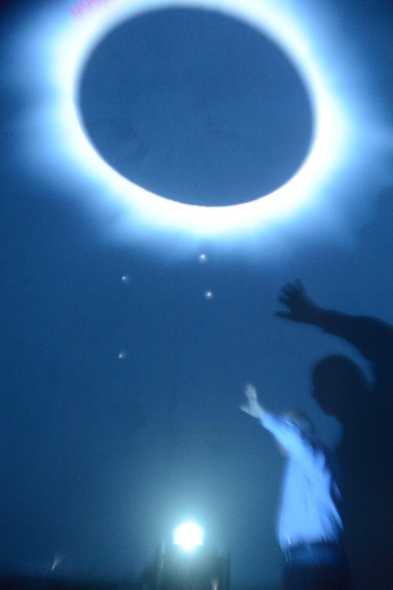 An instructor at Lakenheath Intermediate School gives an astronomy lesson in a dome presentation during the 8th bi-annual Science, Technology, Engineering, and Mathematics Day at Royal Air Force Lakenheath, England, March 25, 2014. During STEM day, students rotated through a variety of hands-on activities including a digital star lab, puff mobiles, bridge construction, astronomy maps, and teeth and scientific inquiries led by subject matter experts. “Our school participates in different activities throughout the year to immerse 4th and 5th graders into STEM,” said Randi Dalton, STEM coordinator. “Those activities include STEM workshops, contests, clubs, and military and British guest speakers.” (U.S. Air Force photo by Airman 1st Class Trevor T. McBride/Released)
