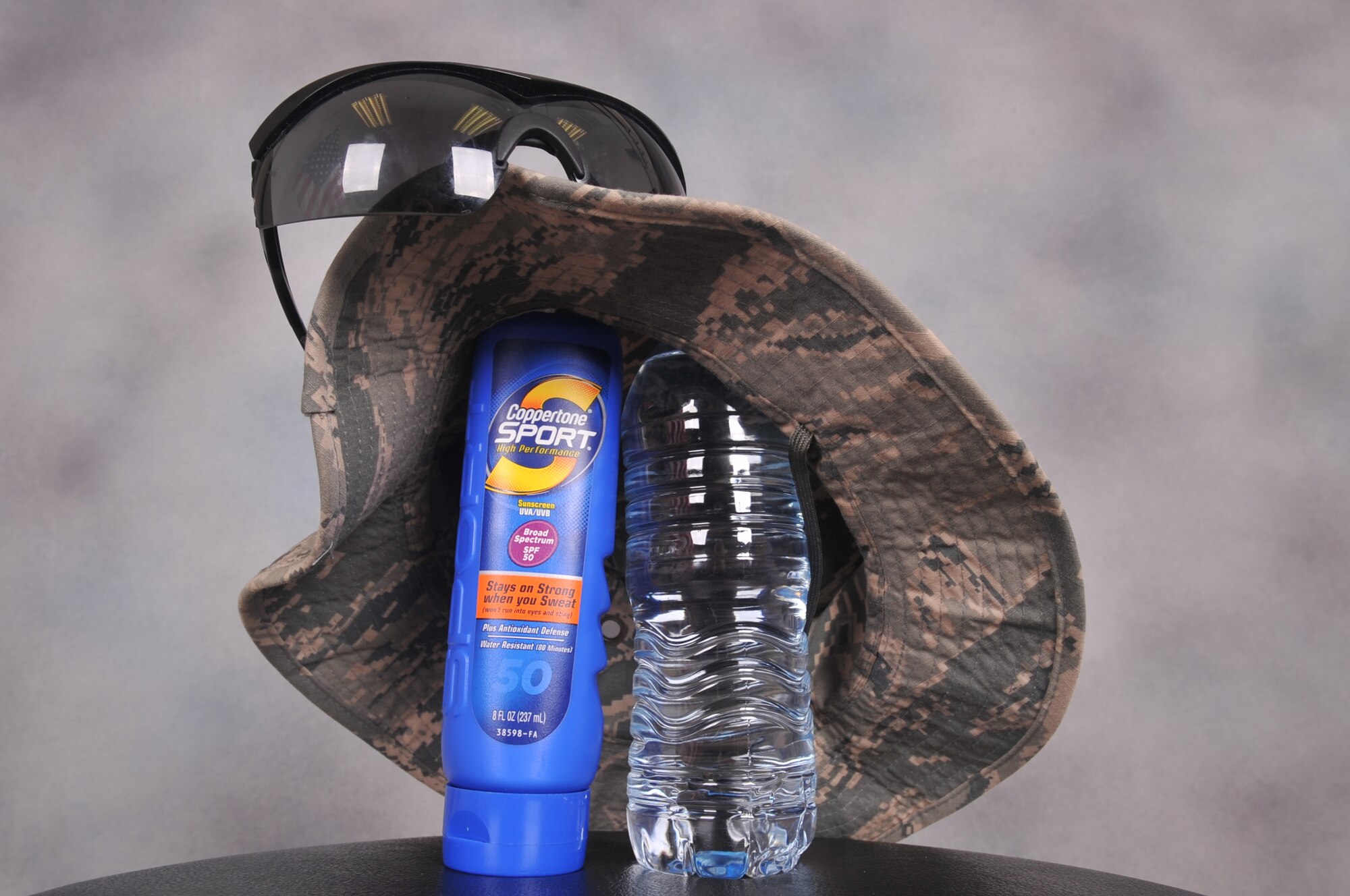 Heat stress, dehydration, heat exhaustion, heat stroke and sunburns are different types of heat related injuries which pose a threat to deployed members.
