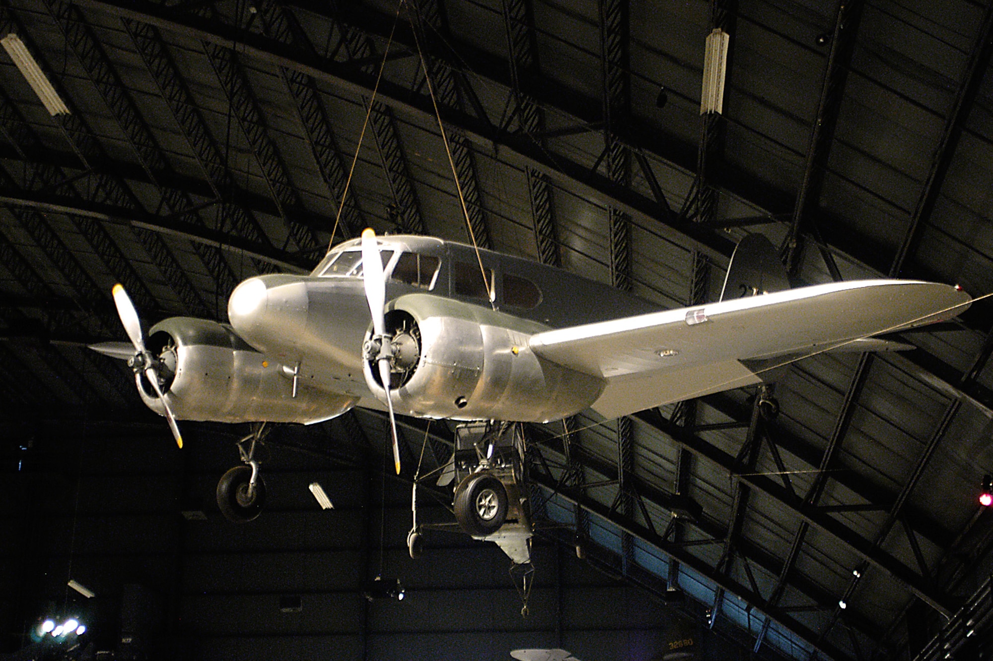 DAYTON, Ohio - Cessna UC-78B Bobcat in the World War II Gallery at the National Museum of the United States Air Force. (U.S. Air Force photo)
