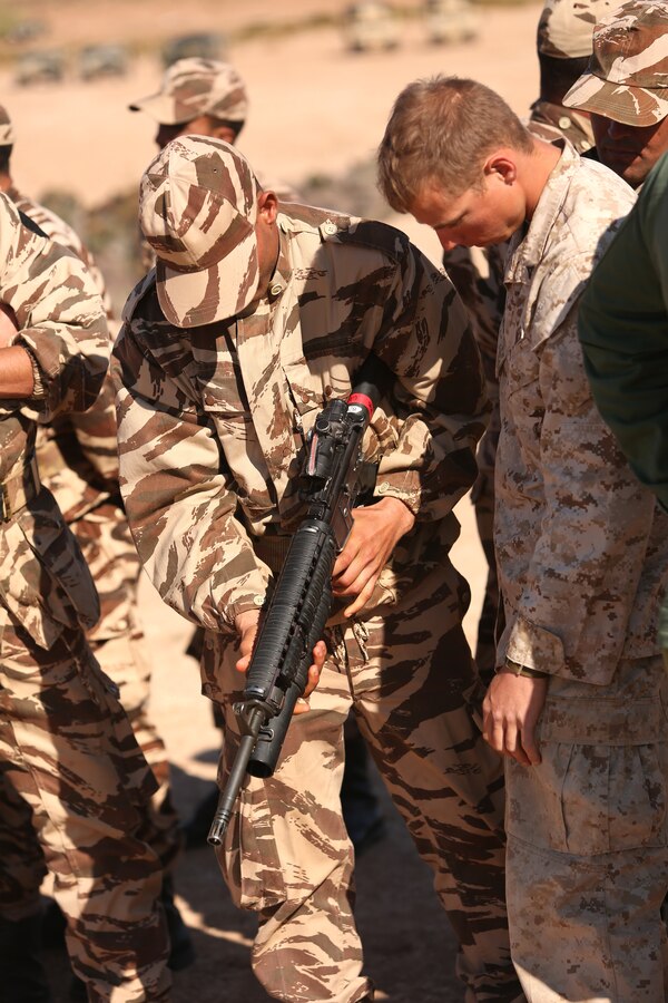 Exercise African Lion 14 is a multi-lateral and combined-joint exercise between the Kingdom of Morocco and the U.S. that involves approximately 350 U.S. servicemembers, 150 soldiers from the Royal Moroccan Armed Forces, and additional military personnel from European and African partner nations, and is designed to improve each nation's ability to operate collectively while continuing to build mutual understanding of each nation's military tactics, techniques and procedures.