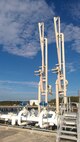 A marine loading arm. The Huntsville Center awarded and manages the Defense Logistics Agency's Recurring Maintenance and Minor Repair contract, which provides maintenance, inspections, repairs, and emergency response actions for DLA capitalized petroleum facilities on military installations worldwide, in compliance with federal, state and local code, criteria and regulations. 