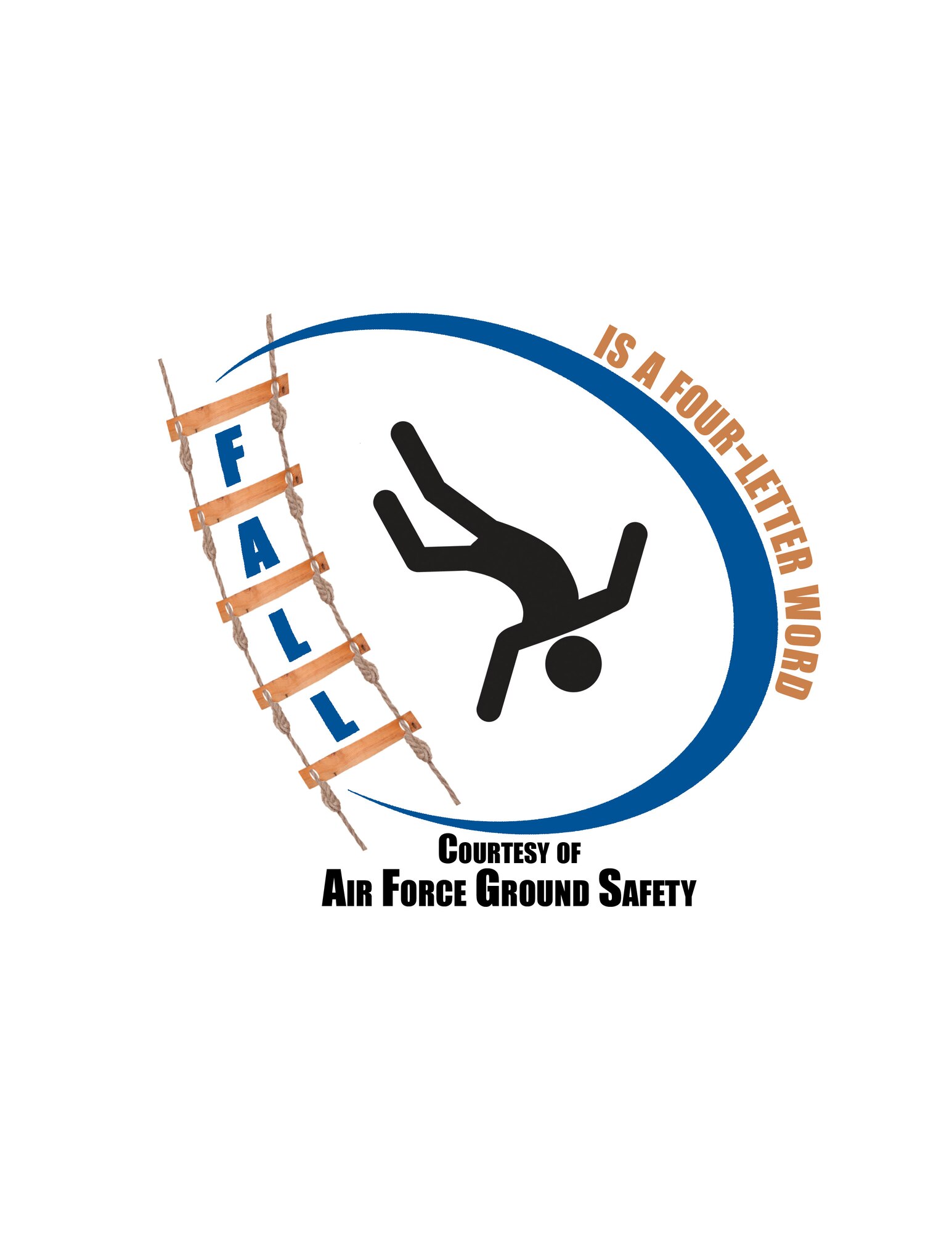 Air Force Ground Safety fall protection awareness logo.