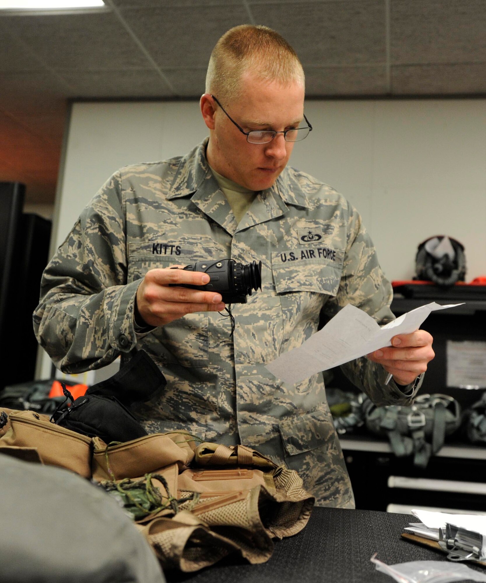 Tech. Sgt. Christopher Kitts, 509th Operations Support Squadron aircrew flight equipment quality assurance, was recognized as Air Force Global Strike Command 2013 NCO of the Year. During 2013, he led COPE NORTH AFE, altered 1.6K-sq.-ft. shop consisting of 253 pilots and saved the Air Force $798K