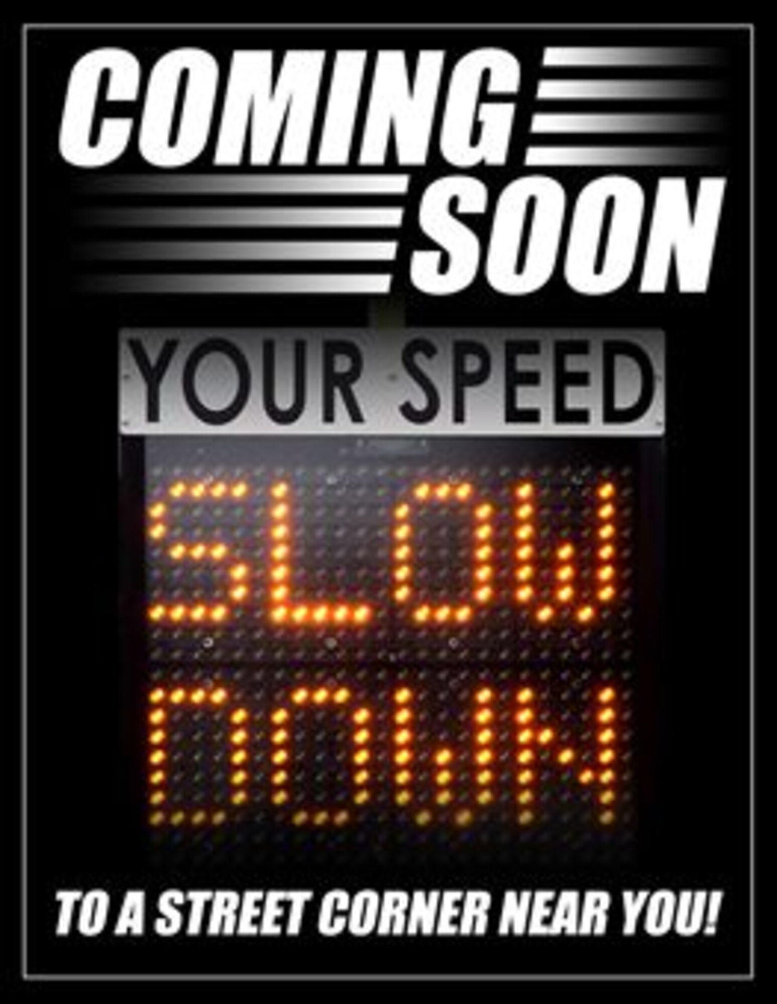 The 100th Security Forces Squadron will soon employ a new speed cart to areas of RAF Mildenhall with heavy foot and vehicular traffic. (U.S. Air Force graphic illustration by Tech. Sgt. Austin M. May/Released)