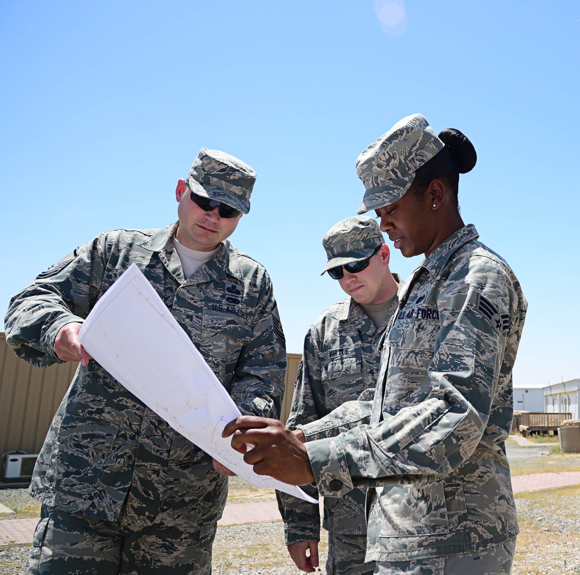 This week's Rock Solid Warrior is Senior Airman Michelle Hussey. Hussey is a requirements  manager assigned to the 386th Expeditionary Communications Squadron. The Columbus, Ga. native is deployed from the 51st Combat Communications Squadron, Robins Air Force Base, Ga. (U.S. Air Force photo by Senior Airman Desiree W. Moye)