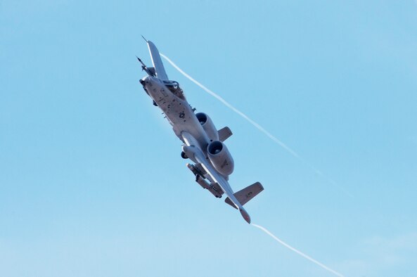 The 190th Fighter Squadron "Warthog" pilots trained with close air support missions at the Army range training grounds near Fort Polk on March 21 while deployed to Barksdale Air Force Base. (Air National Guard photo by Master Sgt. Becky Vanshur)











