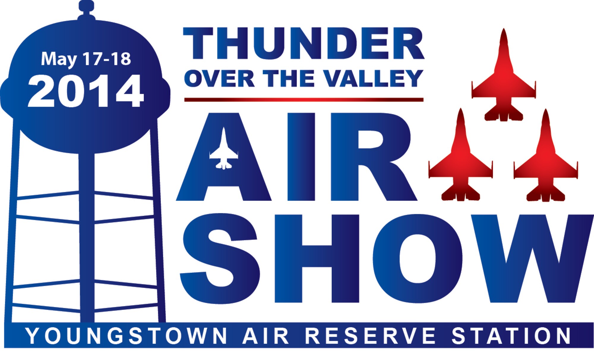 Thunder Over The Valley 2014 Air Show and Open House Official Logo. U.S. Air Force Computer Illustration by Mr. Eric White