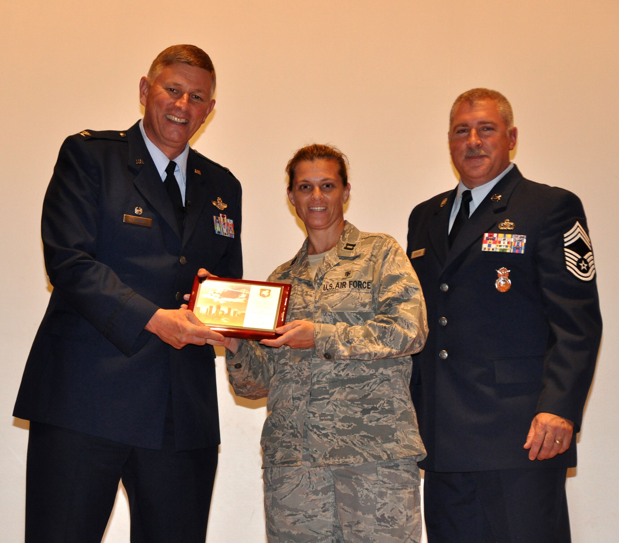 Captain Donna Marchaesi, 45th Aeromedical Evacuation Squadron was named Company Grade Officer of the Quarter for the second quarter, FY 14. (U.S. Air Force Photo by Capt. Joe Simms)