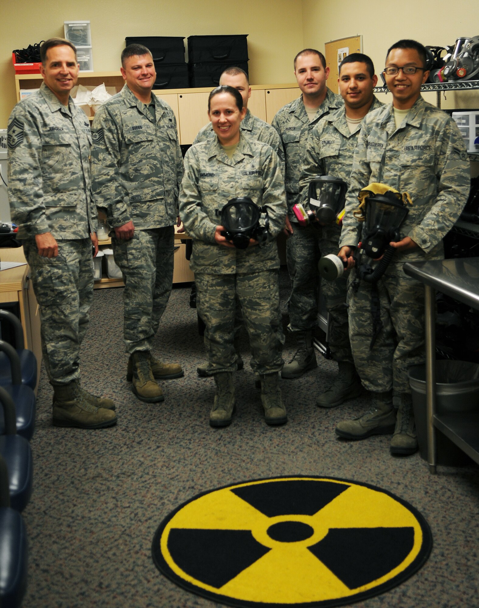 The 5th Medical Group Bioenvironmental Engineering Section supports the 91st MW and 5 BW at Minot AFB.  We provide routine occupational health risk assessments and communication to 107 industrial workplaces.  We are on 24/7 standby to respond to contingency events and assist incident commanders in identifying CBRN hazards.  We serve as the installation experts on radiation safety and monitor all radiation workers to ensure exposure limits are not exceeded.