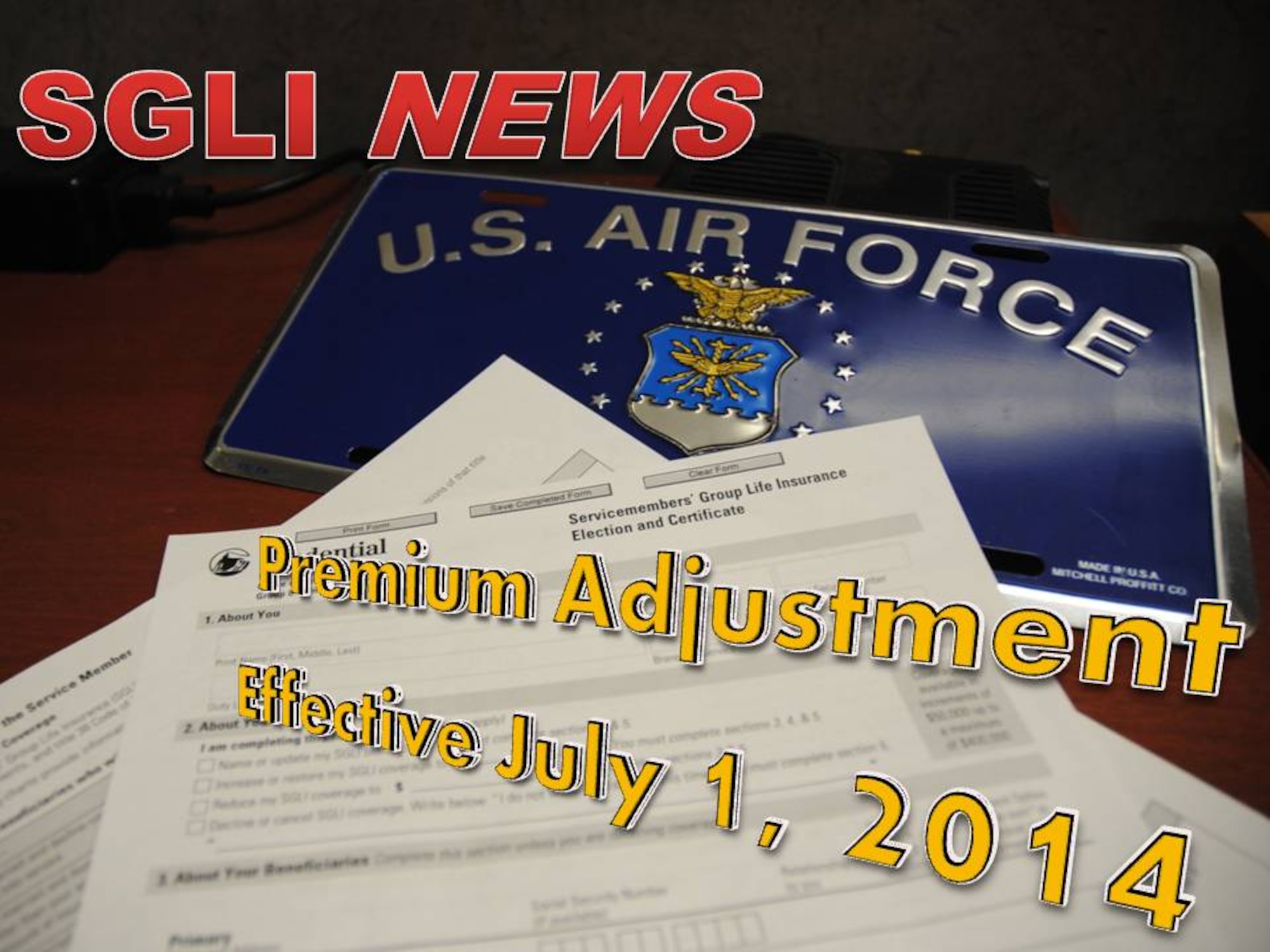 Servicemembers Group Life Insurance is a program that provides low-cost term life insurance coverage to eligible Servicemembers. If eligible, you are automatically issued the maximum SGLI coverage. If you qualify for SGLI, you are automatically enrolled and do not need to apply for coverage. Service members can make changes to your SGLI coverage. (U.S. Air Force photo illustration/Staff Sgt. Luis Loza Gutierrez)

