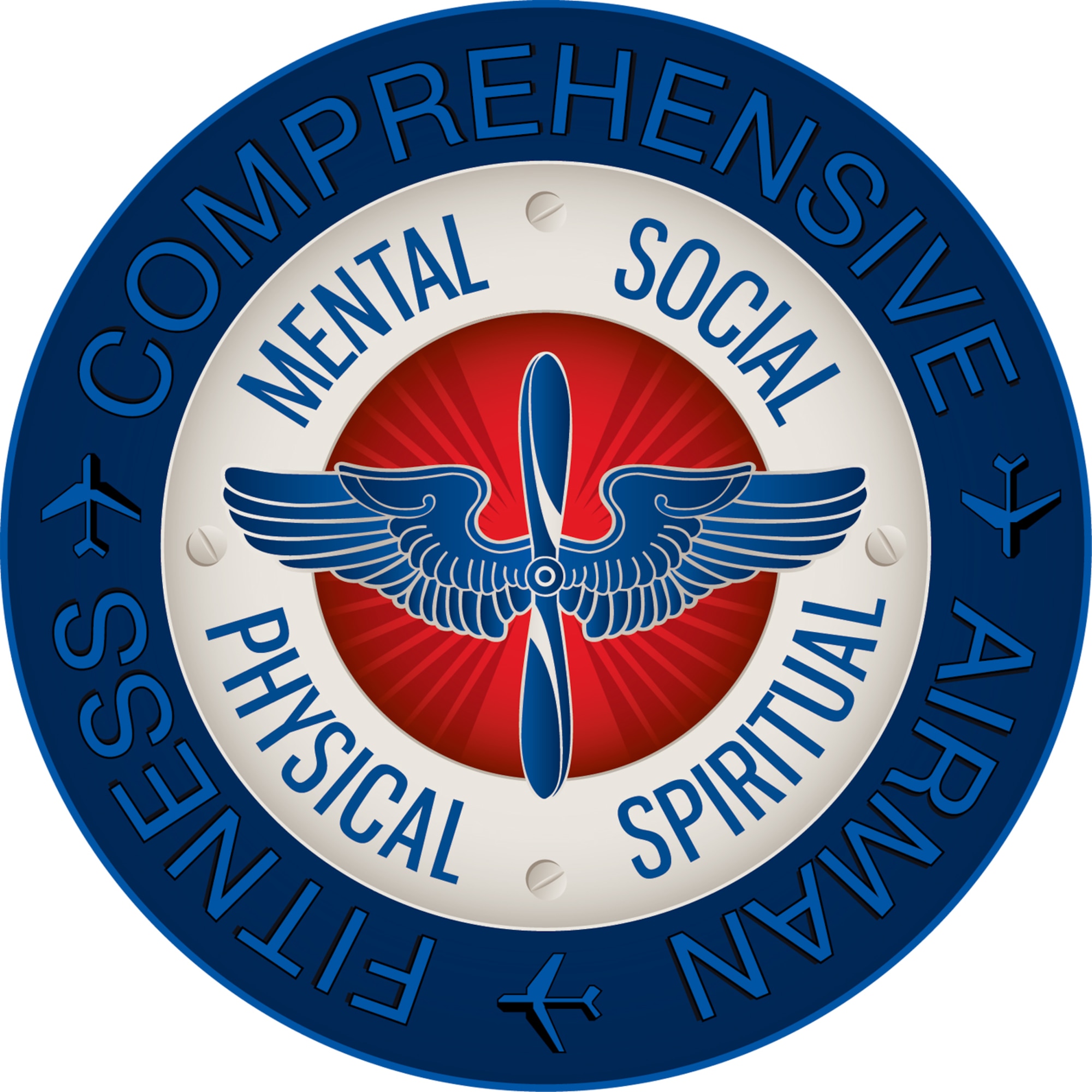 The mission of the Comprehensive Airman Fitness Program is to build and sustain a thriving and resilient Air Force Community that fosters mental, physical, social and spiritual fitness, which are the areas of a person’s life and capture the totality of how they experience and relate to others and themselves. These areas are also referred to as the four pillars. (U.S. Air Force graphic)