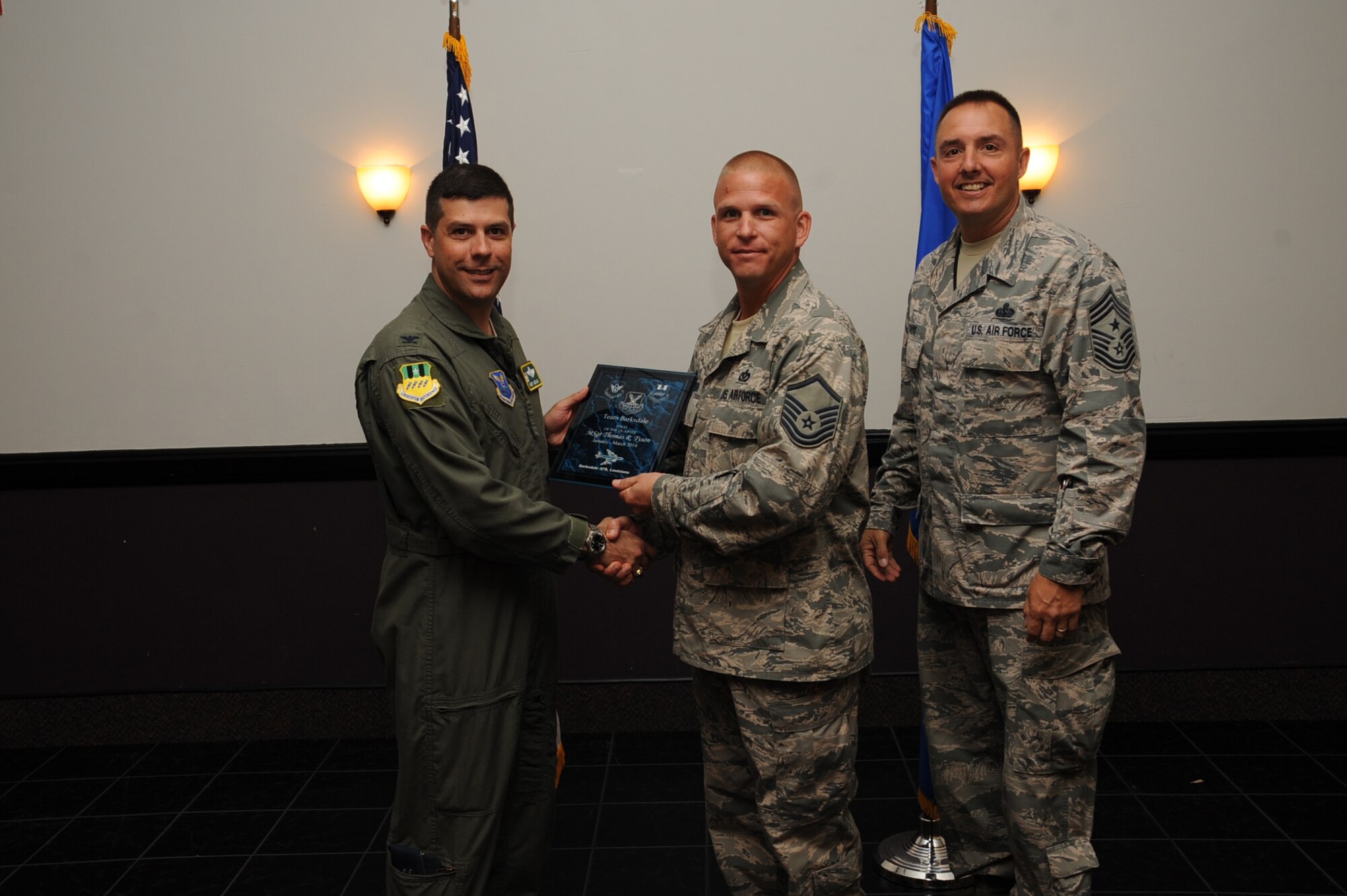 Master Sgt. Thomas Tyson, 2nd Civil Engineer Squadron, Team Barksdale Senior Non-Commissioned Officer of the Quarter. (U.S. Air Force photo/Staff Sgt. Sean Martin)