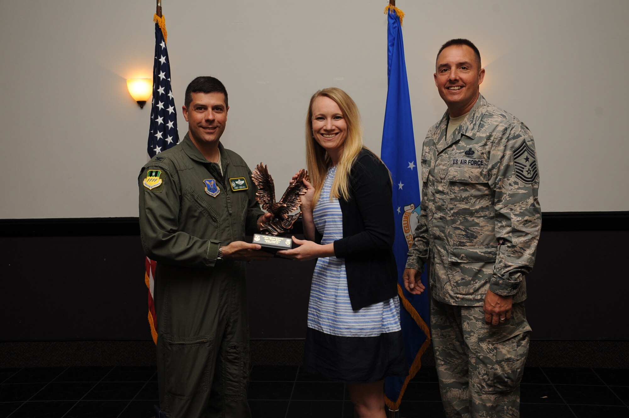 Teresa Gates, 2nd Force Support Squadron, NAF 3 and Above of the Quarter. (U.S. Air Force photo/Staff Sgt. Sean Martin)