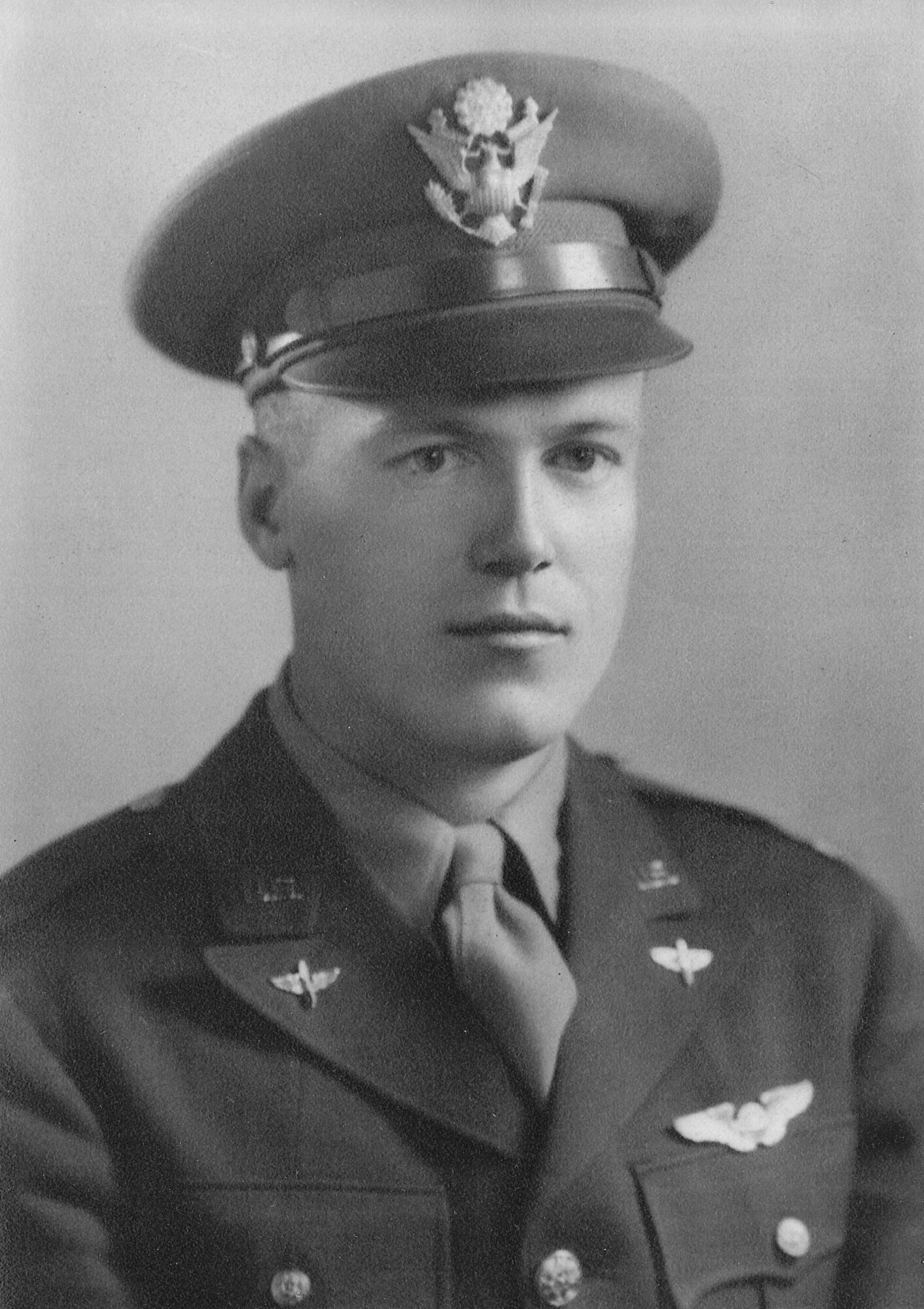 2nd Lt. Arthur L. Guertin, navigator -- killed in action -- is pictured. The people of Avord, France, dedicated a memorial May 8, 2014, honoring the crew of a U.S. B-17 Flying Fortress shot down during World War II. The B-17, nicknamed the Georgia Rebel II, crashed at about 12:00 p.m. April 28, 1944, on a mission bombing a Nazi German-occupied airfield, Avord Air Base, located in the middle of France. (Courtesy photo)