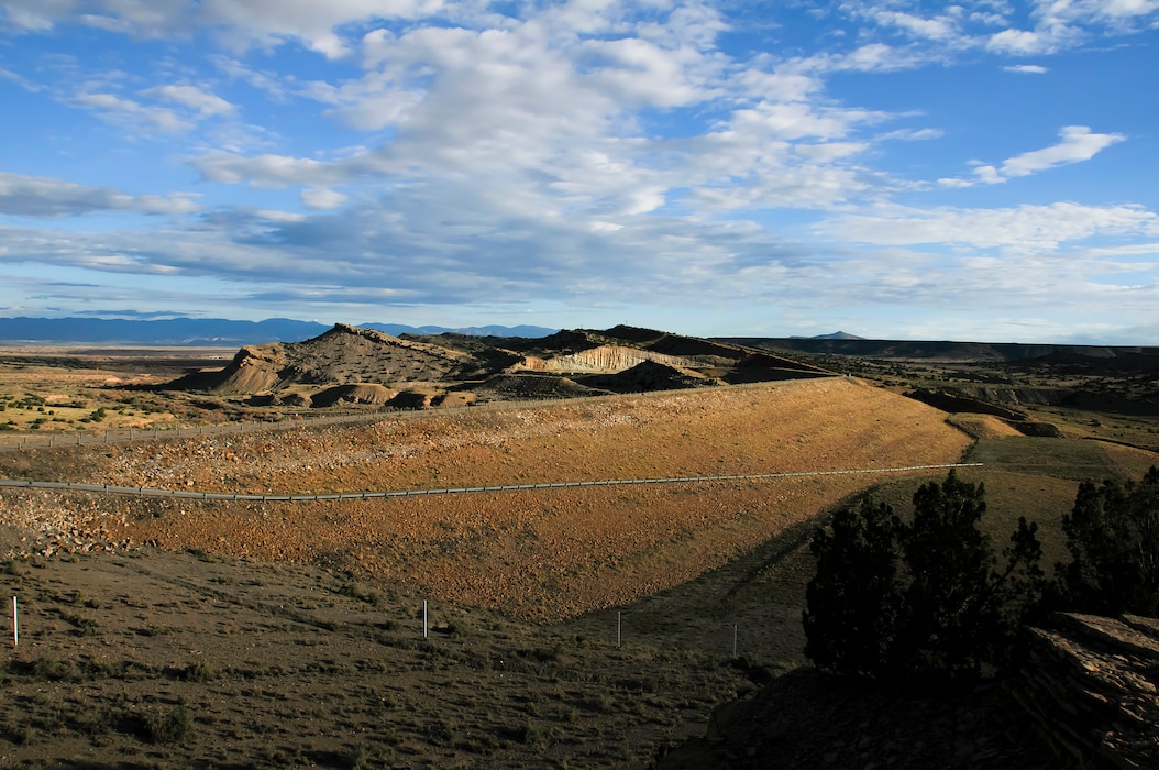 GALISTEO DAM, N.M., -- Galisteo Dam looking towards the northeast. Photo taken Aug. 24, 2012, by Richard Banker.