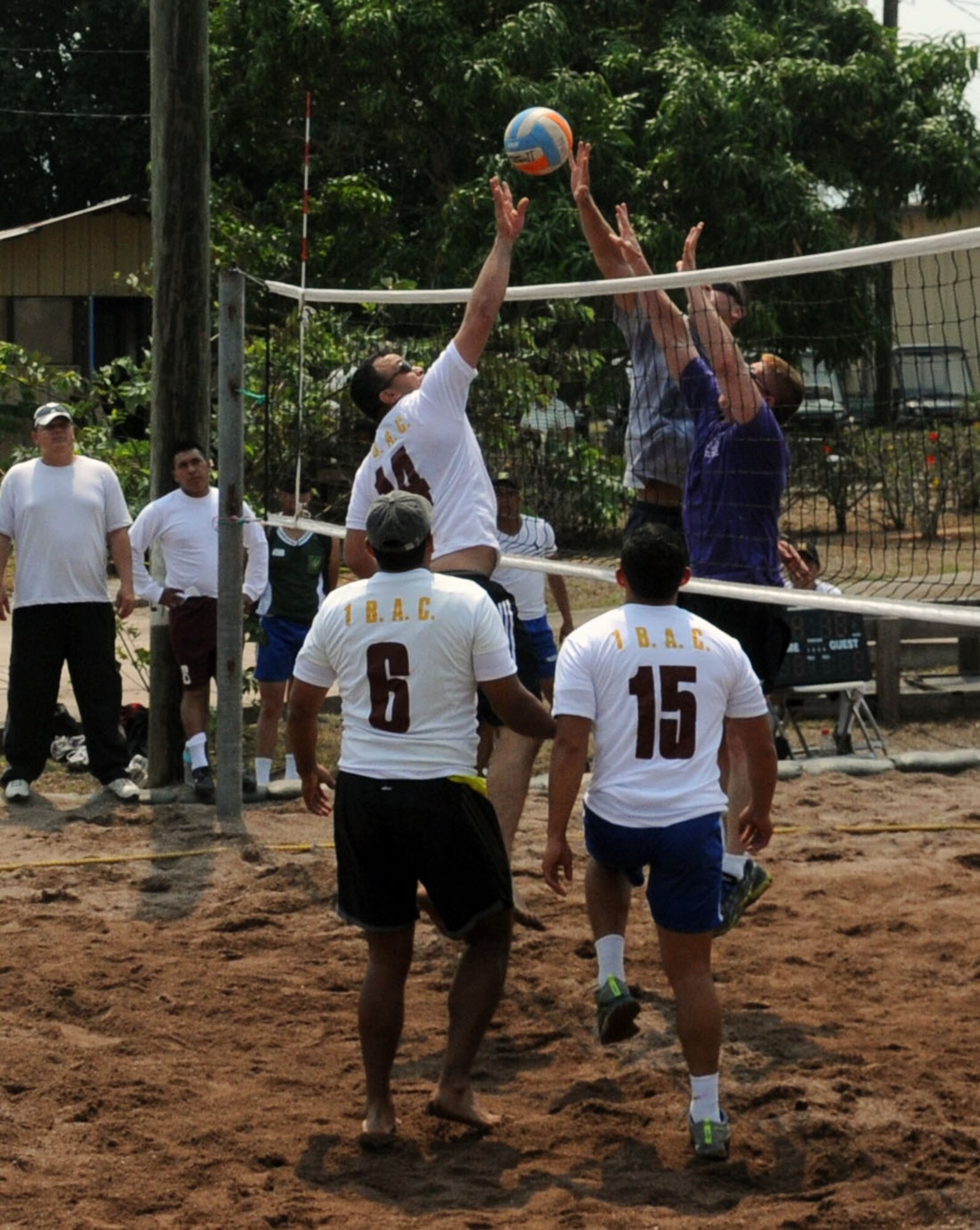Joint Task Force-Bravo and Honduran Armed Forces servicemembers celebrated the bi-annual Camaraderie Day with sports, fellowship, and friendly competition, May 2, at Soto Cano Air Base, Honduras. The servicemembers competed in men and women's 4x200 relay, volleyball, bicycle relay, and soccer. Despite both teams' best efforts, the Hondurans took home the Camaraderie Day trophy for the fourth straight time. (Photo by U.S. Air National Guard Cpt. Steven Stubbs)