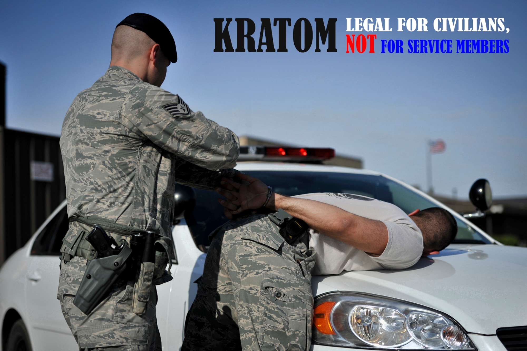 GOODFELLOW AIR FORCE BASE, Texas – Kratom is an organic substance that when ingested, mimics the effects of opiates. It can still be purchased legally from smoke shops or over the Internet and is advertised as a legal drug; however, it is not approved for use by military members, and may result in judicial action. (U.S. Air Force photo illustration/ Airman 1st Class Devin Boyer)