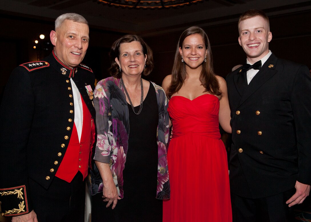 The Assistant Commandant of the Marine Corps, Gen. John M. Paxton, Jr., and Debbie Paxton, attend the 39th annual Marine Corps Scholarship Foundation Celebratory Ball in Philadelphia, PA, May 10, 2014. (U.S. Marine Corps photo by Cpl. Tia Dufour/Released)