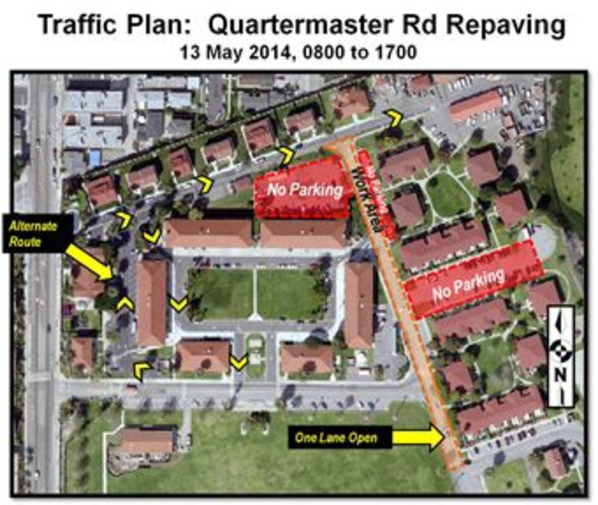 Repaving project closures on May 13.