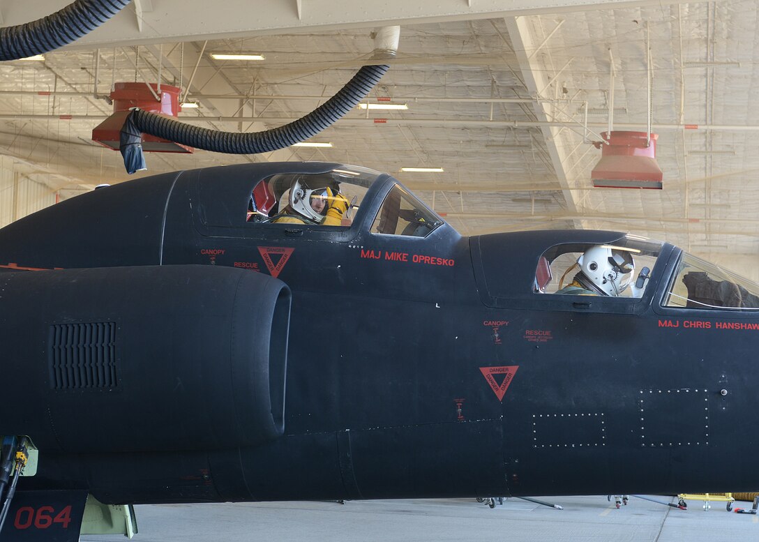 Undersecretary of the Air Force Eric Fanning gives a thumbs-up during a “high-flight” at Beale Air Force Base, Calif., April 29, 2014. The original U-2A first flew in August 1955. (U.S. Air Force photo by John Schwab)