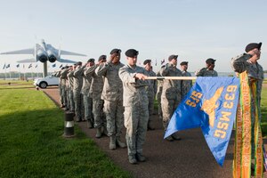 Joint Base Langley-Eustis members salute during the National Police Week opening ceremony at Langley Air Force Base, Va., May 12, 2014. National Police Week, May 11-17, memorializes law enforcement officers who laid down their lives in service to the nation. (U.S. Air Force photo by Staff Sgt. Stephanie R. Plichta/Released)