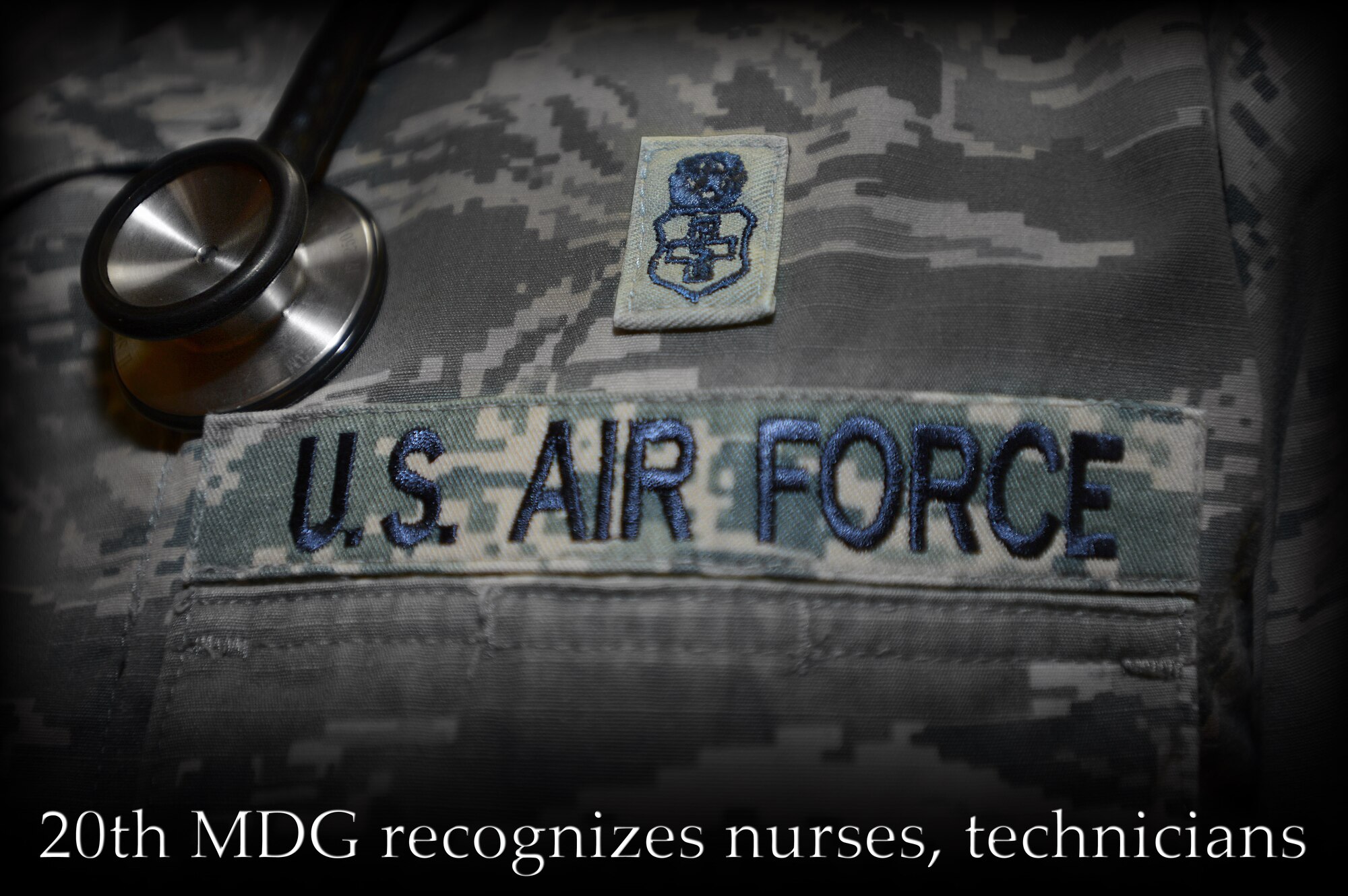 Nurse and Medical Technician Week was recognized at the 20th Medical Group, Shaw Air Force Base, S.C., the week of May 6-12, 2014. There are approximately 30 nurses and 70 technicians at the 20th MDG who are responsible for the medical readiness of all personnel on base, including Airmen and soldiers. (U.S. Air Force illustration by Airman 1st Class Jensen Stidham)