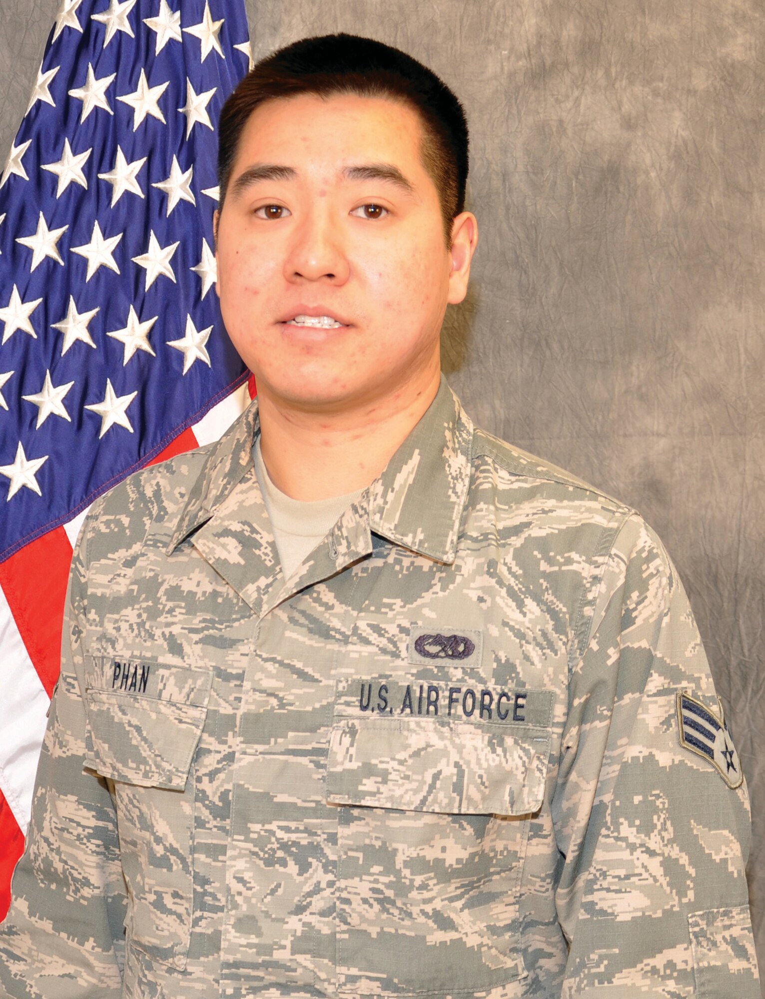 WRIGHT-PATTERSON AIR FORCE BASE, Ohio – Senior Airman Thao Phan, 445th Maintenance Squadron fuel systems journeyman, is the 445th Airlift Wing Airman of the Quarter, second quarter. (U.S. Air Force photo/Maj. Demetrius Smith)