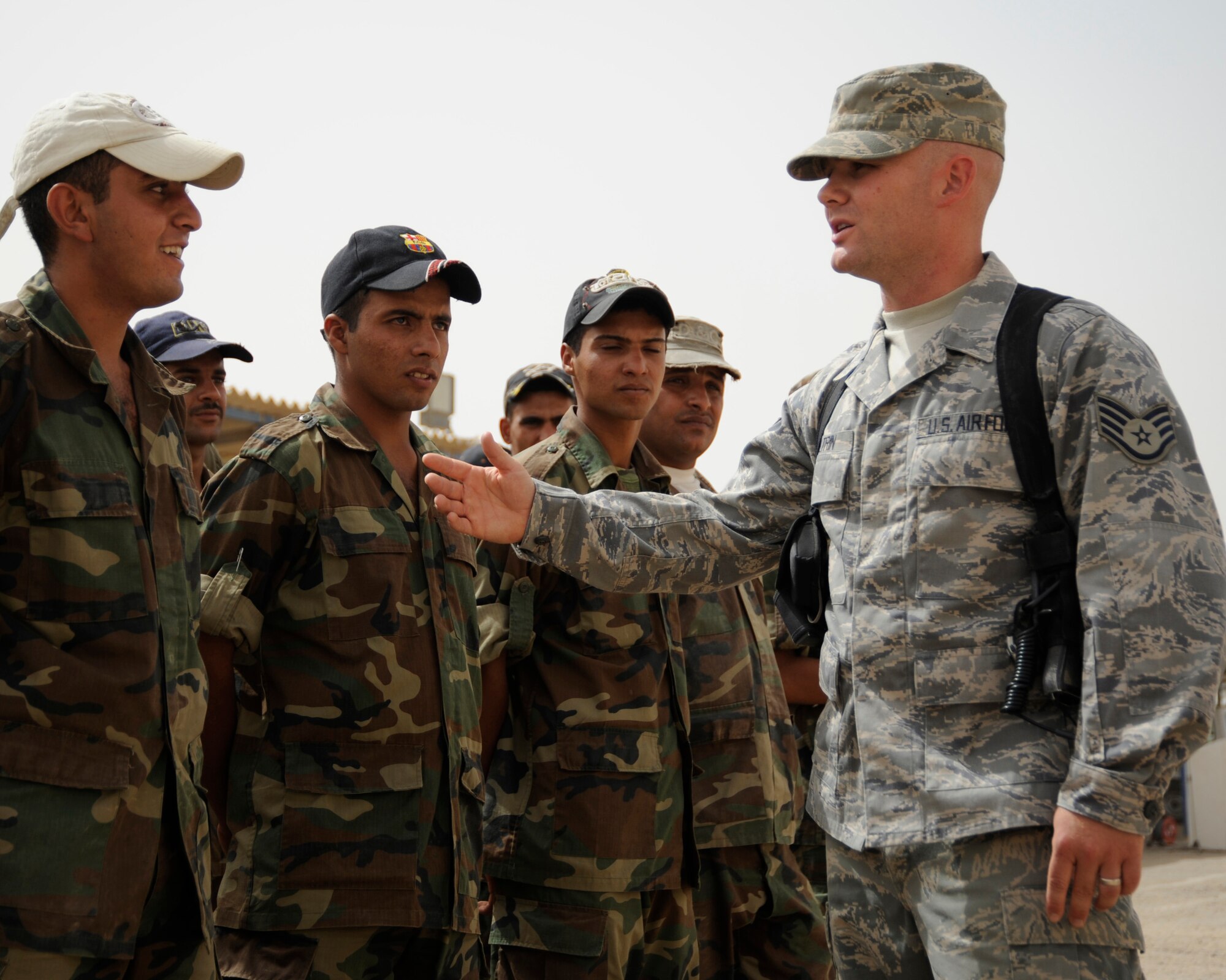 Staff Sgt. Matthew Coltrin, former Air Force Basic Military Training Instructor, deployed to Iraq as an Air Advisor in 2008. Now a master sergeant, Coltrin is the 509th Medical Group first sergeant at Whiteman Air Force Base, Mo. (Courtesy Photo)