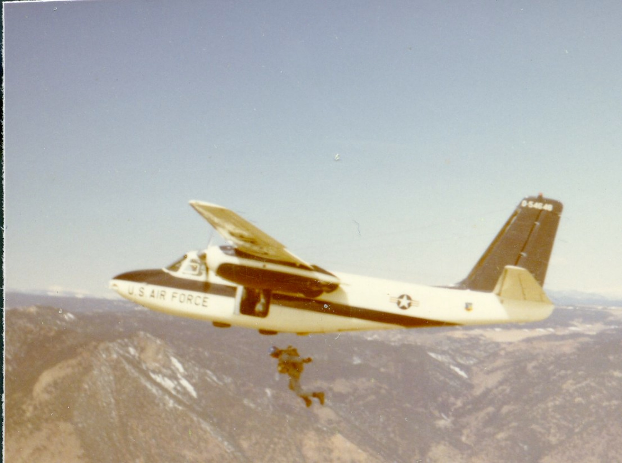 Wings of Blue team member performing a jump in the 1970's. (Courtesy Photo)