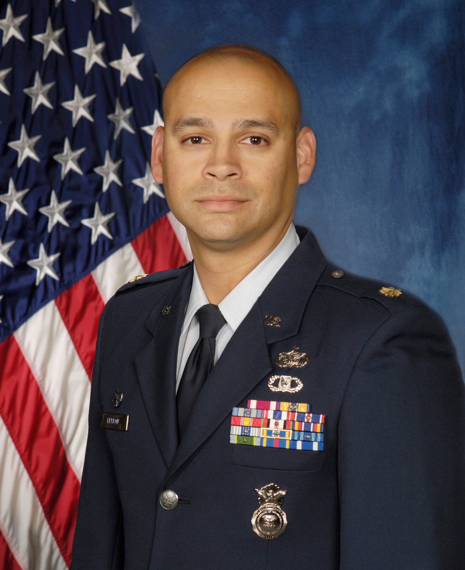 10th Security Forces Squadron commander, Maj. Jose Lebron. (U.S. Air Force photo)