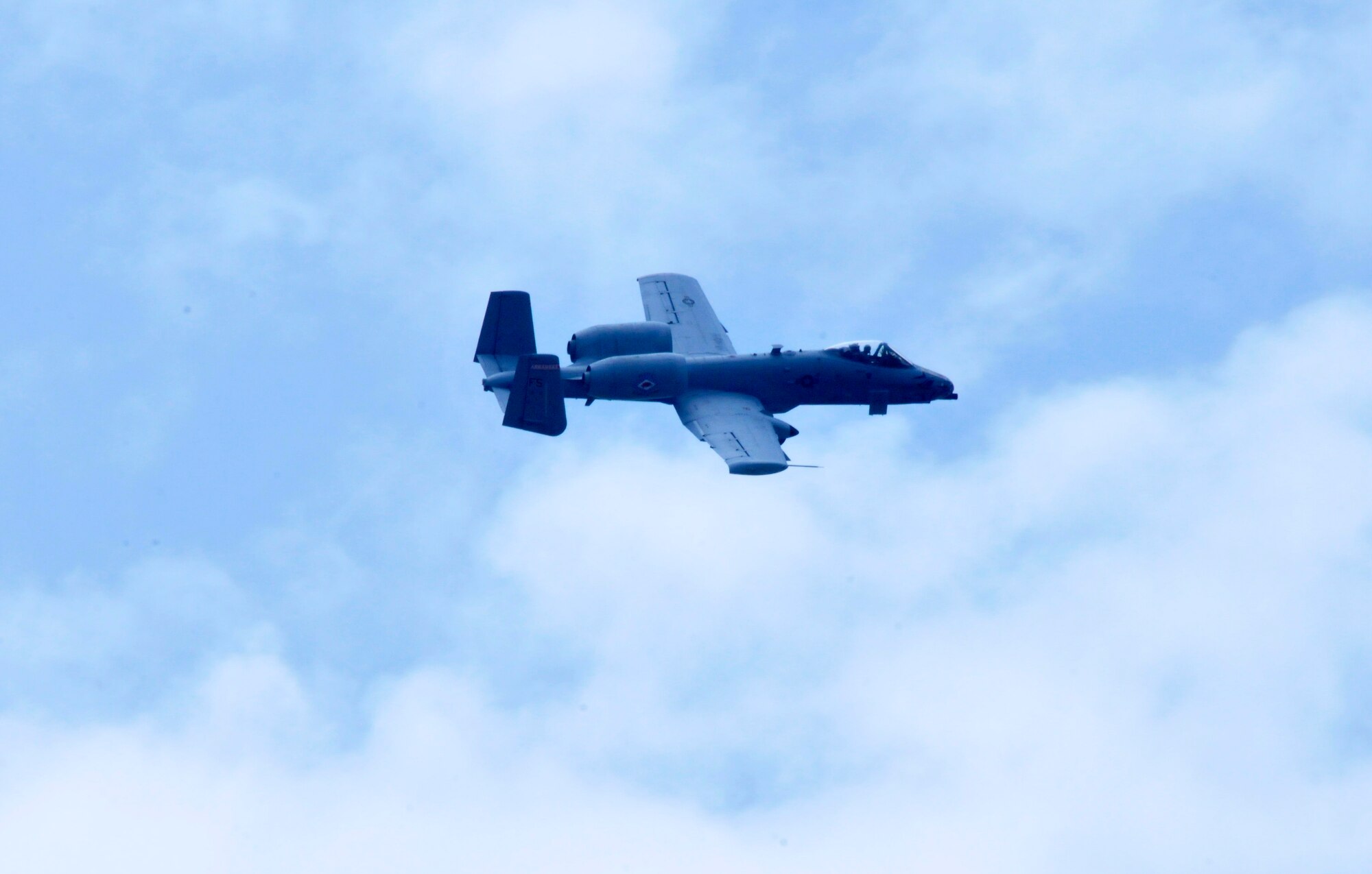 Col. Mark W. Anderson, 188th Fighter Wing commander, flies his final training mission in an A-10C Thunderbolt II “Warthog”, at Ebbing Air National Guard Base, Fort Smith, Arkansas, May 12, 2014. The ceremonial "fini" flight was Anderson’s final sortie until he flies the last A-10 out of Ebbing ANG Base June 7, 2014, following the wing’s conversion ceremony. The 188th will convert from a fighter mission to a remotely piloted aircraft (MQ-9 Reapers), targeting, intelligence, surveillance and reconnaissance mission. (U.S. Air National Guard photo by Tech. Sgt. Josh Lewis/released)  