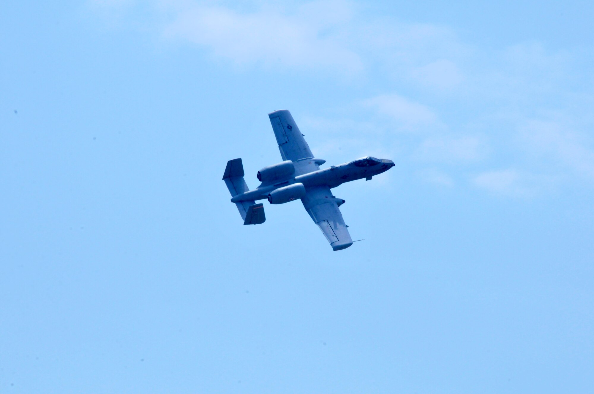 Col. Mark W. Anderson, 188th Fighter Wing commander, flies his final training mission in an A-10C Thunderbolt II “Warthog”, at Ebbing Air National Guard Base, Fort Smith, Arkansas, May 12, 2014. The ceremonial "fini" flight was Anderson’s final sortie until he flies the last A-10 out of Ebbing ANG Base June 7, 2014, following the wing’s conversion ceremony. The 188th will convert from a fighter mission to a remotely piloted aircraft (MQ-9 Reapers), targeting, intelligence, surveillance and reconnaissance mission. (U.S. Air National Guard photo by Tech. Sgt. Josh Lewis/released)  