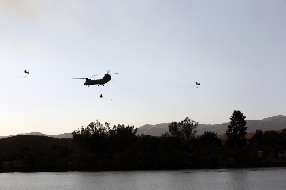 The Tomahawk fire that started on Naval Weapons Station Fallbrook has burned approximately 6,000 acres and has moved onto Camp Pendleton.

Camp Pendleton personnel in the 14-Area have been ordered to shelter in place.

Naval Weapons Station Fallbrook personnel, Camp Pendleton's De Luz housing residents and Mary Fay Elementary School were ordered to evacuate at 10:20 today.

Camp Pendleton's O'Neill Heights Housing, as well as the De Luz Child Development Center was also ordered to evacuate at 12:30. 

Camp Pendleton's Paige Field house, located aboard Mainside, is serving as the evacuation site.

Children evacuated from the De Luz Child Development Center have been relocated to the Fisher Child Care Center on Mainside.  Parents can contact the Fisher Child Care Center at (760) 725-0845.

Base fire crews responded to a brush fire aboard Naval Weapons Station, Fallbrook, at approximately 9:45 a.m., today.  Camp Pendleton Fire Department is working with Cal Fire, North County Fire, Orange County Fire, and Oceanside Fire to contain the Tomahawk fire on Naval Weapons Station Fallbrook. 

The cause of the fire is under investigation. 
