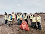 Members of the 740th Missile Squadron and their family participated in a road clean-up along a three mile stretch of intersection ND 41 in Minot N.D., May 8, 2014. The clean-up was held to enhance the area surrounding Missile Alert Facility for both the nearby community of Velva, N.D., as well as those who pull alert duty on the MAF. (Courtesy photo)