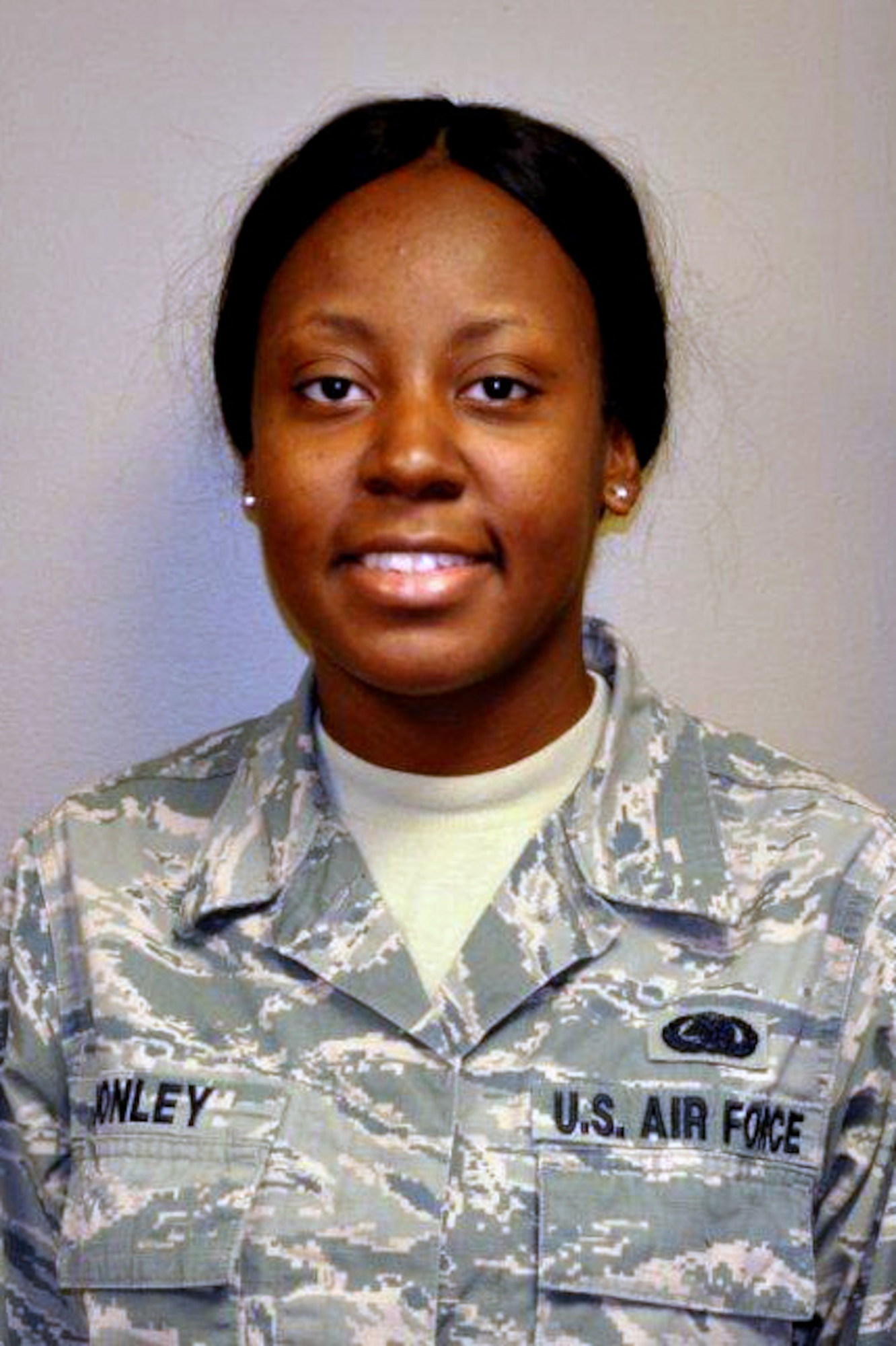 Senior Airman Natasha Donley, 476th Logistics Readiness Squadron, poses for a photo May 4, 2014 at Moody Air Force Base, Georgia. Donley was named Airman of the Quarter for the first quarter of 2014. (U.S. Air Force courtesy photo/Released)