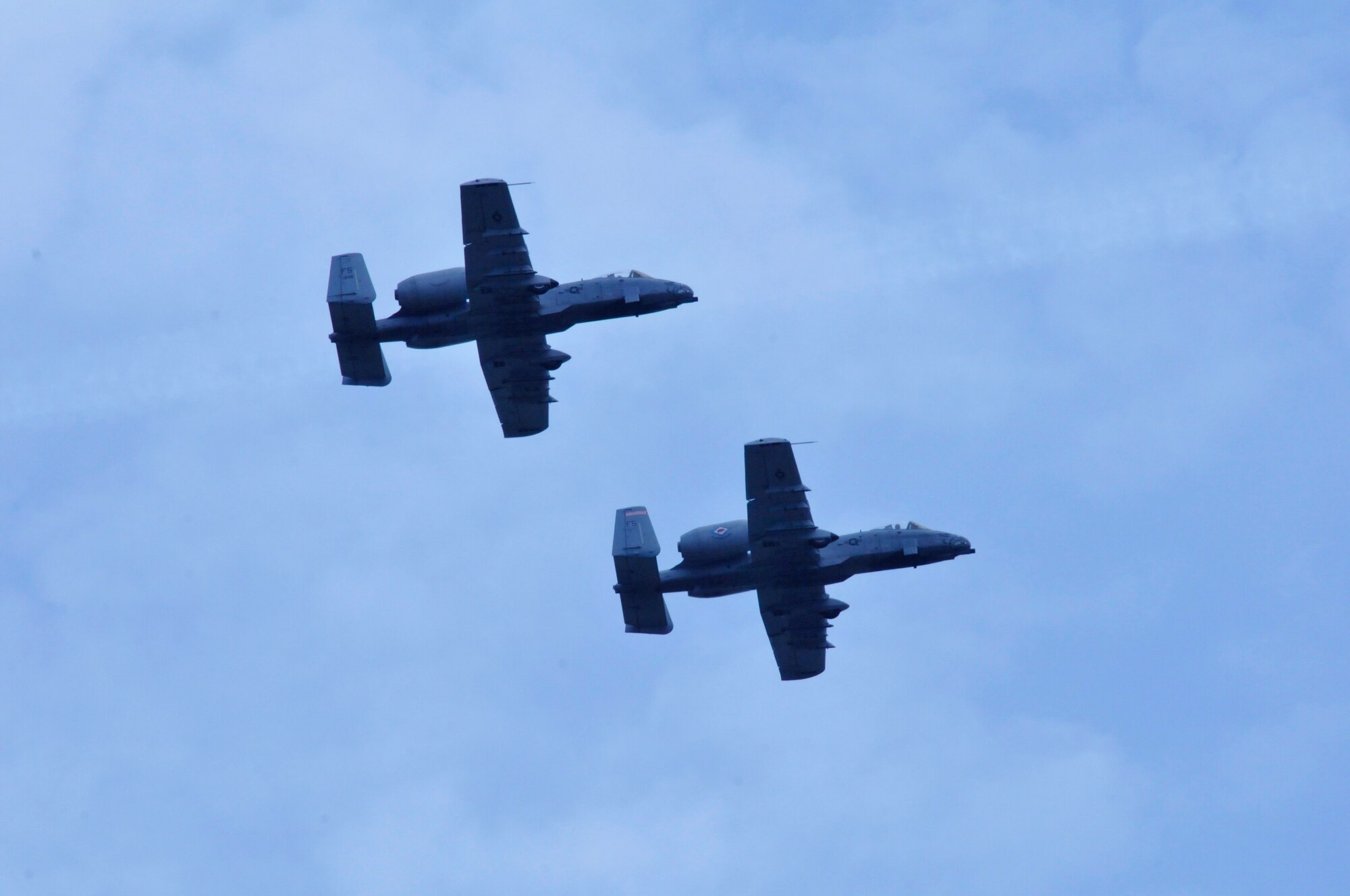 Maj. Doug Davis, 188th Detachment 1 commander, and Lt. Col. Marty Dahlem, 188th Operations Support Squadron commander, flew the 188th Fighter Wing’s final A-10 Thunderbolt II “Warthog” training mission May 16, 2014, at Ebbing Air National Guard Base, Fort Smith, Arkansas. (U.S. Air National Guard photo by Tech Sgt. Josh Lewis/released)
