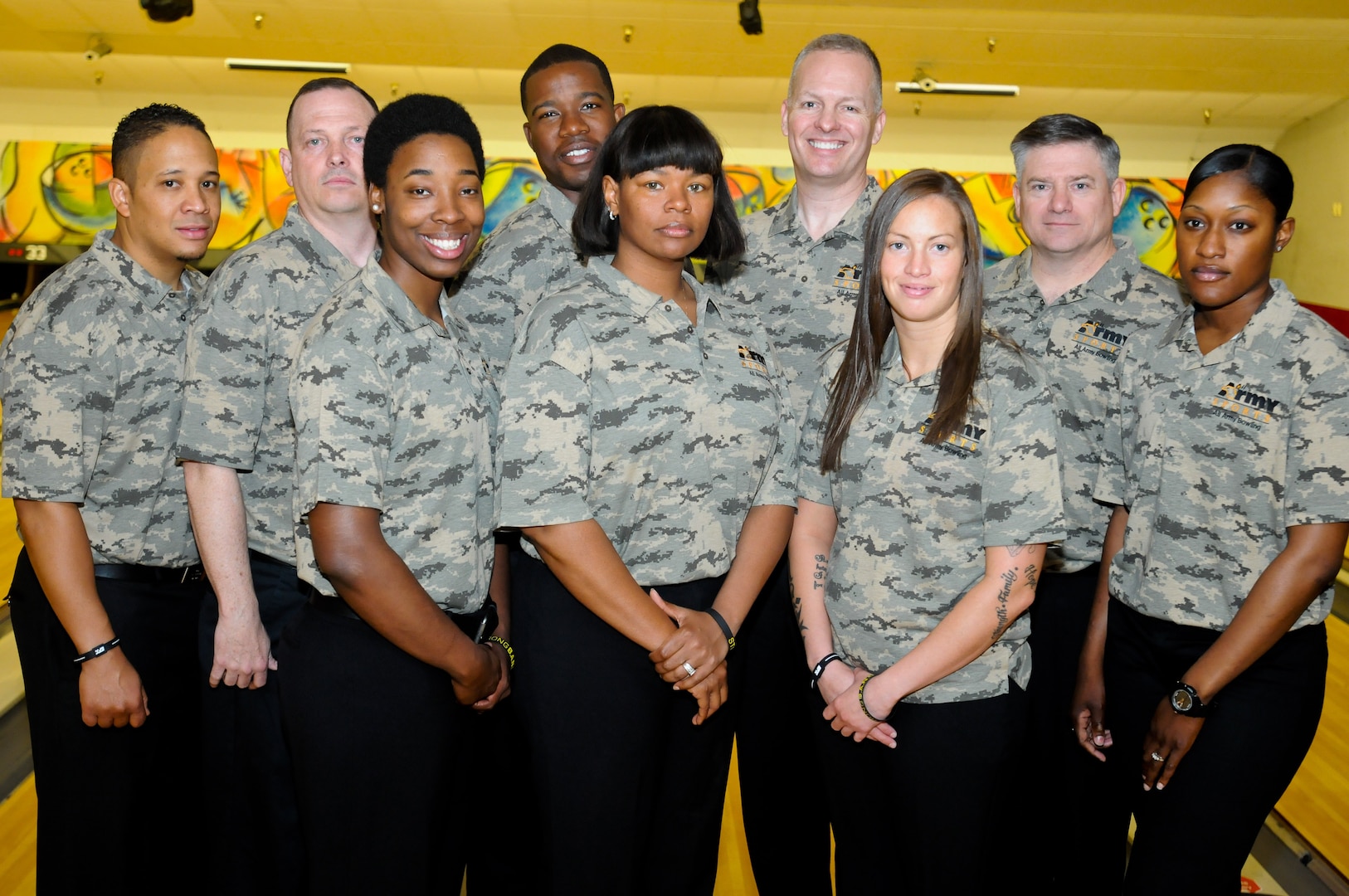 All-Army Bowling Team competed against the All-Air Force and All-Navy bowling teams during the 2014 Armed Forces Bowling Championship at Joint Base Lewis-McChord, Wash., May 12-16.