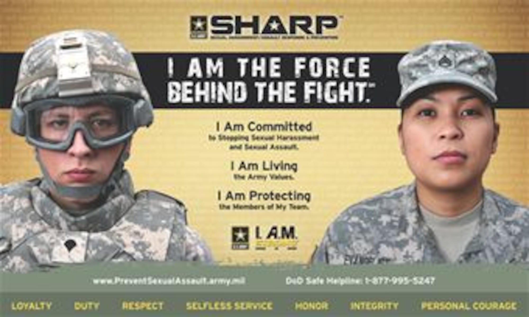 The SHARP 80-hour certification course taught at Fort Eustis, Va., May 5-16, 2014, was the first class taught by graduates of the 16-week SHARP schoolhouse pilot program.  The Army launched the program at Fort Belvoir in January as a means to better equip trainers, coordinators and victim advocates from across the Army. (Courtesy graphic/Released)